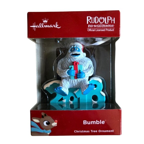 Hallmark Christmas Ornament Rudolph Bumble Abominable Snow Monster 2018 NEW - Picture 1 of 2